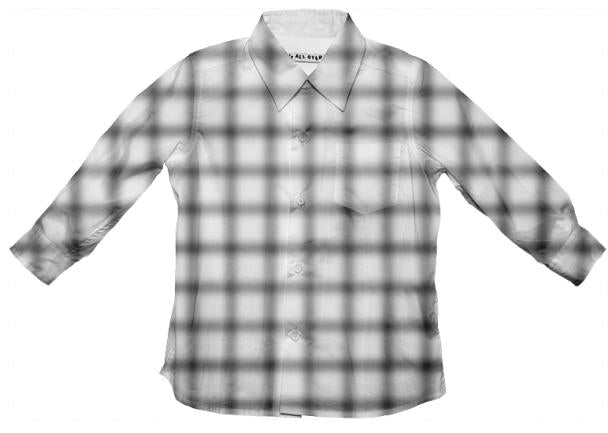 Blurry Small Grid Button Down