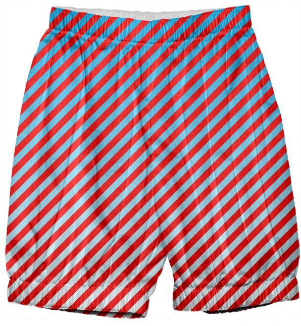 Red Sky Blue Small Stripe Bloomers