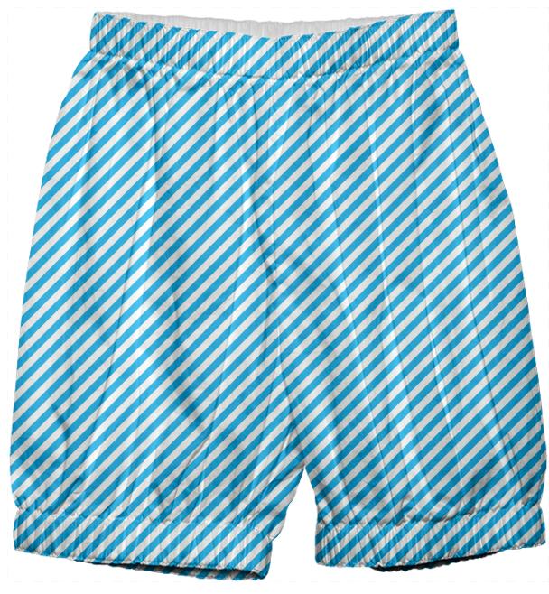 Blue White Small Stripe Bloomers