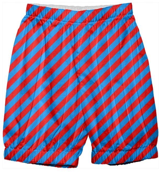 Red Blue Stripe Bloomers