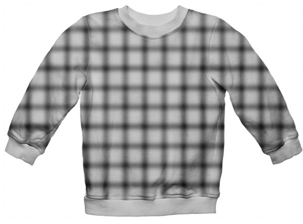 Blurry Small Grid Sweatshirt