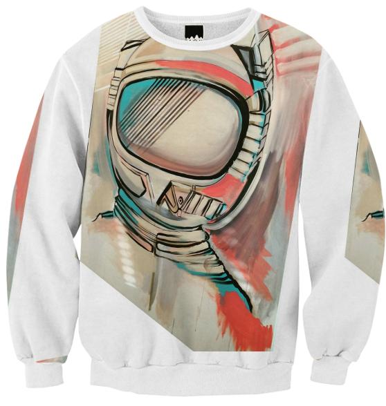Astronaut Helmet Sweatshirt