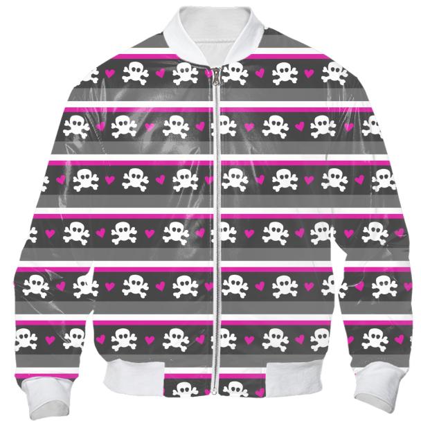 Dancing Skulls Stripes