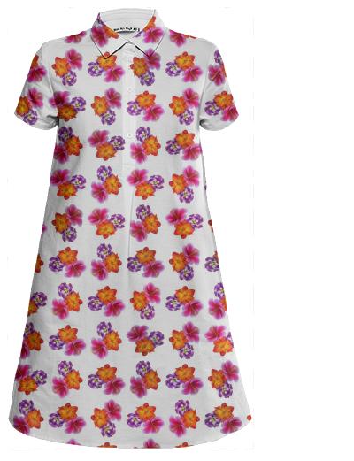 Flowers Cross Weave Pattern