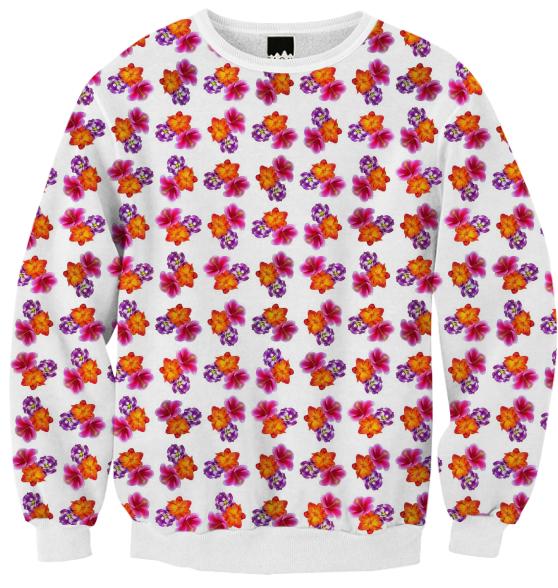 Flowers Cross Weave Pattern