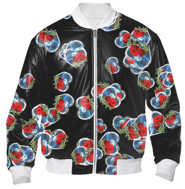 Red Roses Smokey Heart Random Fill Pattern