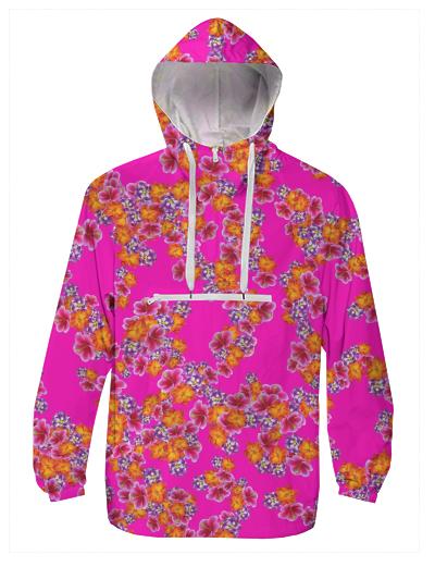Flowers Random Fill Pattern HotPink