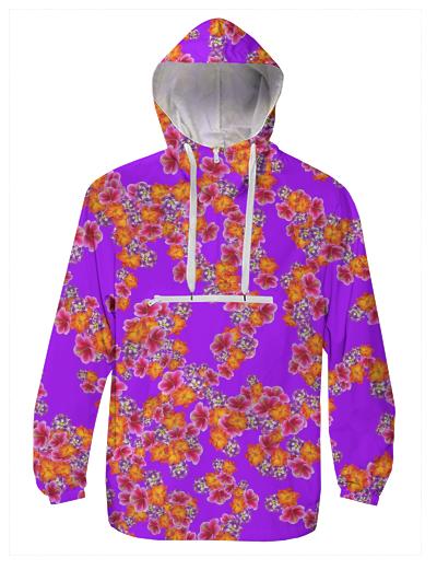 Flowers Random Fill Pattern Purple
