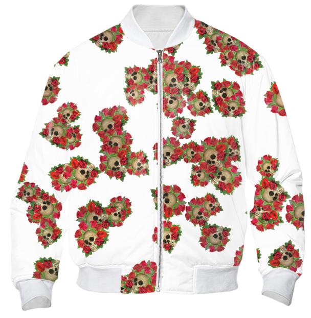 Skull Roses Random Fill Pattern