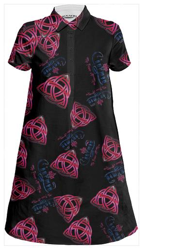 Charmed Random Fill Pattern Black