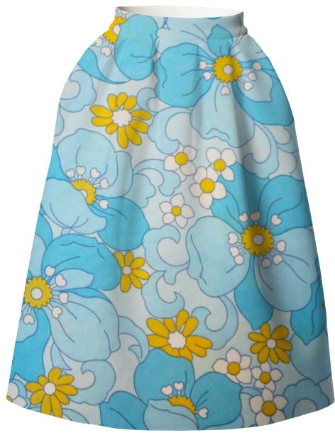 Flower Power Neoprene Skirt