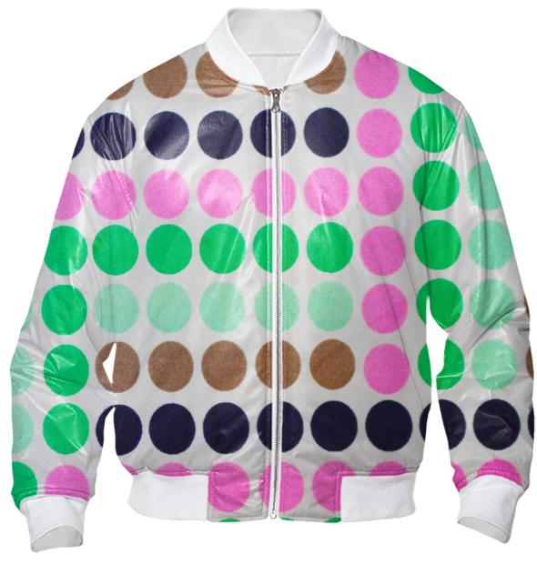 SuperPop Polka Dots Bomber Jacket