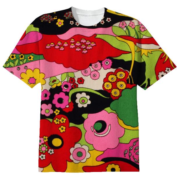 Psychedelic Garden T shirt
