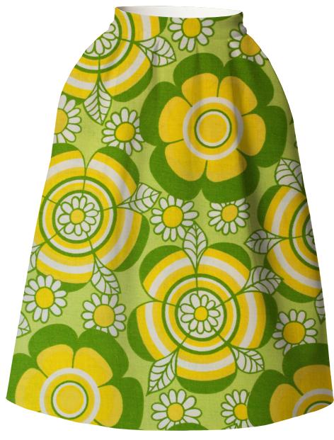 Green Pop Neoprene Skirt