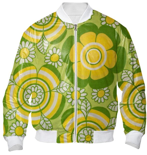 Green Pop Bomber Jacket