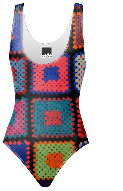 Retro Knitting Swimsuit