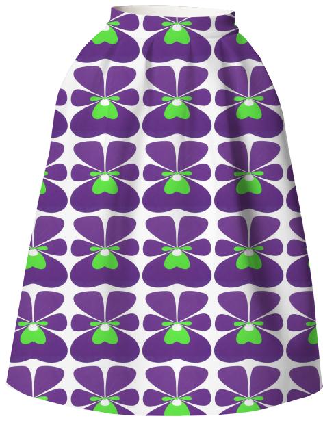 Violet Neoprene Skirt