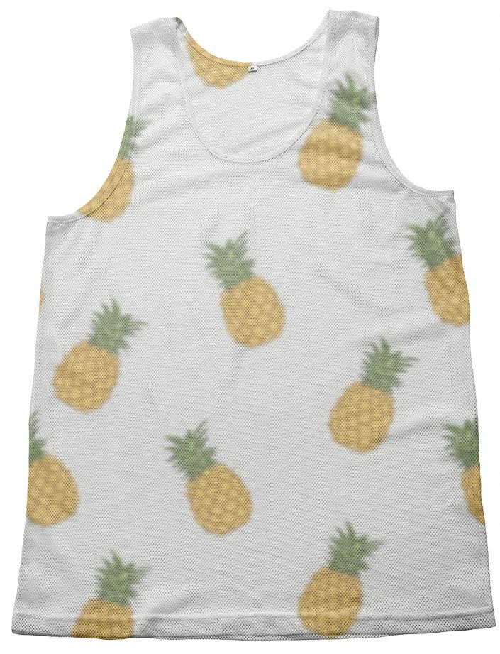 Pineapple White Tank