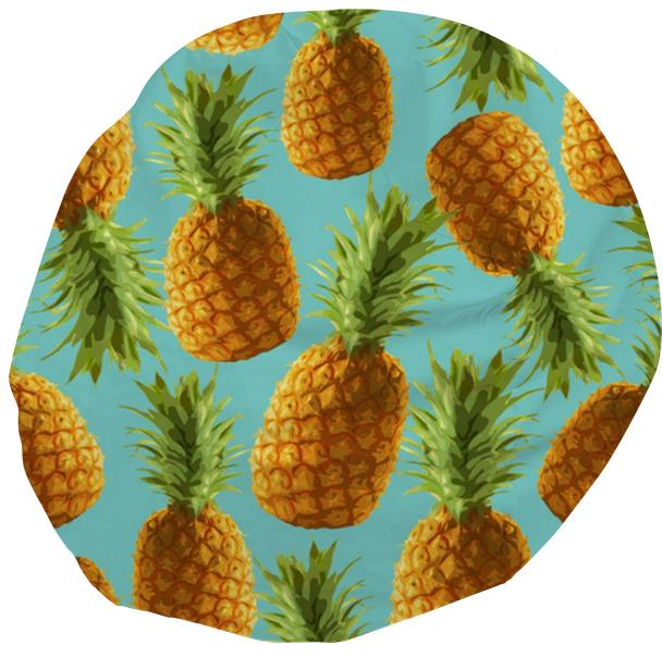 Pineapple Blue Bean Bag