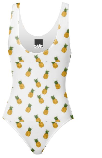 Pineapple White Swimsuit