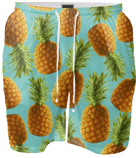 Pineapple Blue Shorts