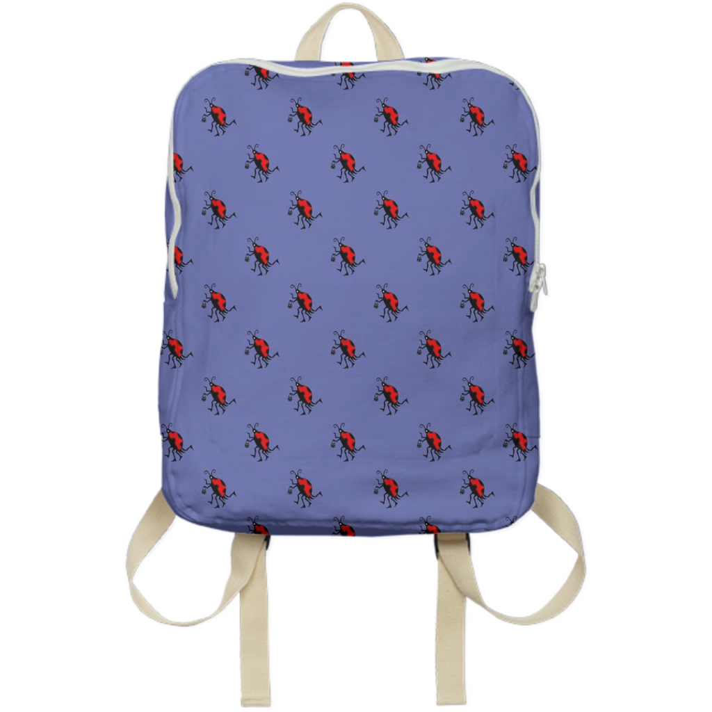 LadyBug on Lavender Backpack