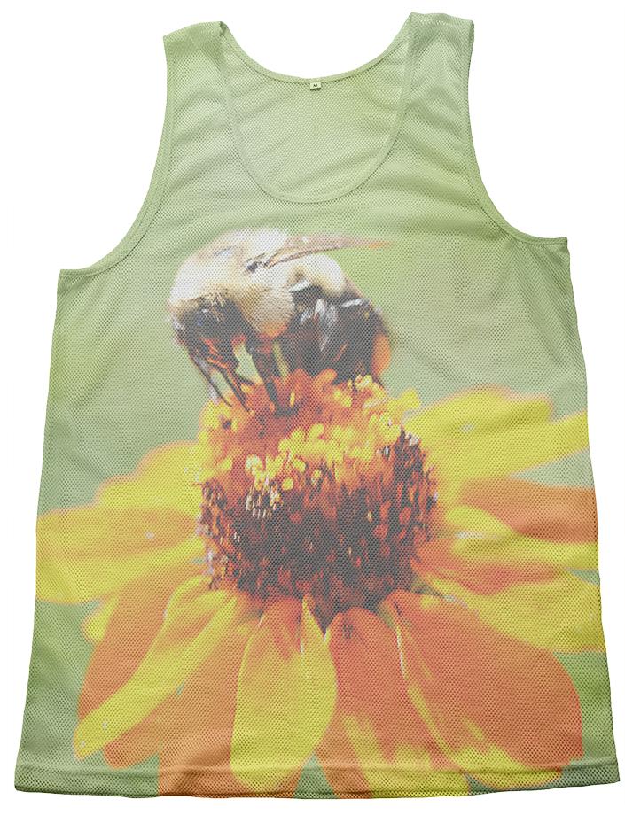 Bee on a Flower Mesh Tank