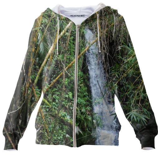 Bamboo Waterfall Zip Hoodie
