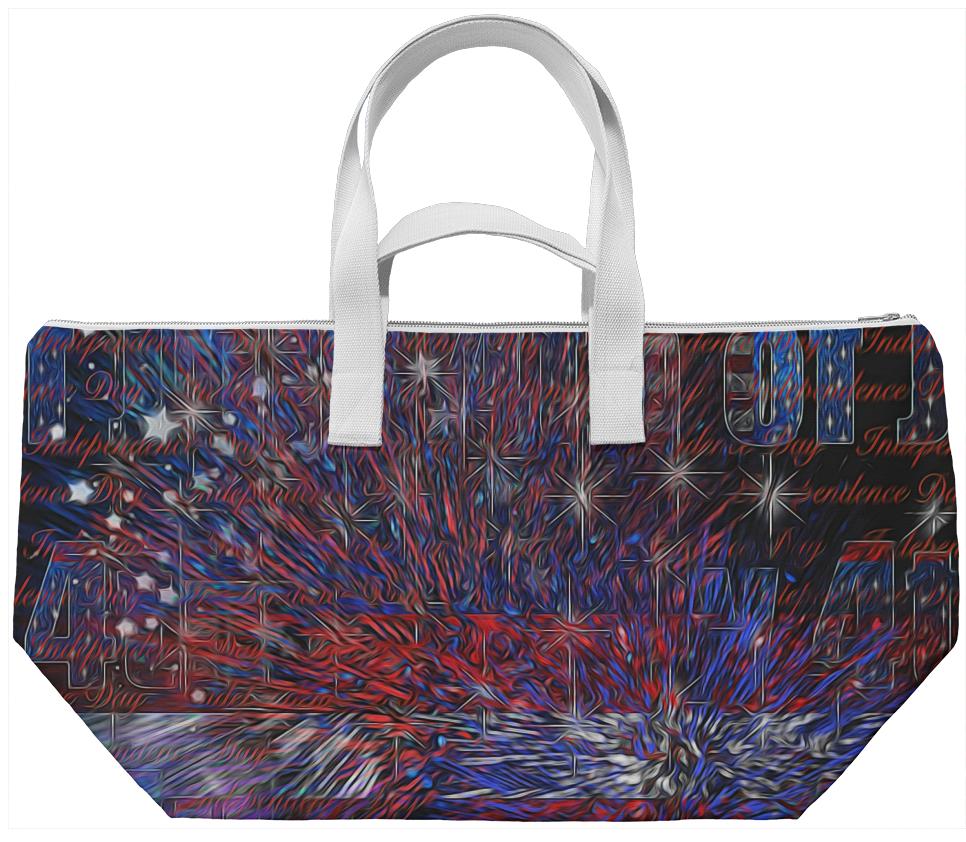 Fireworks Abstract Weekend Bag