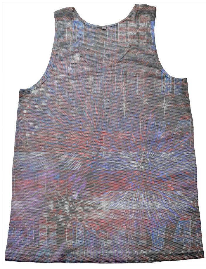 Fireworks Abstract Mesh Tank