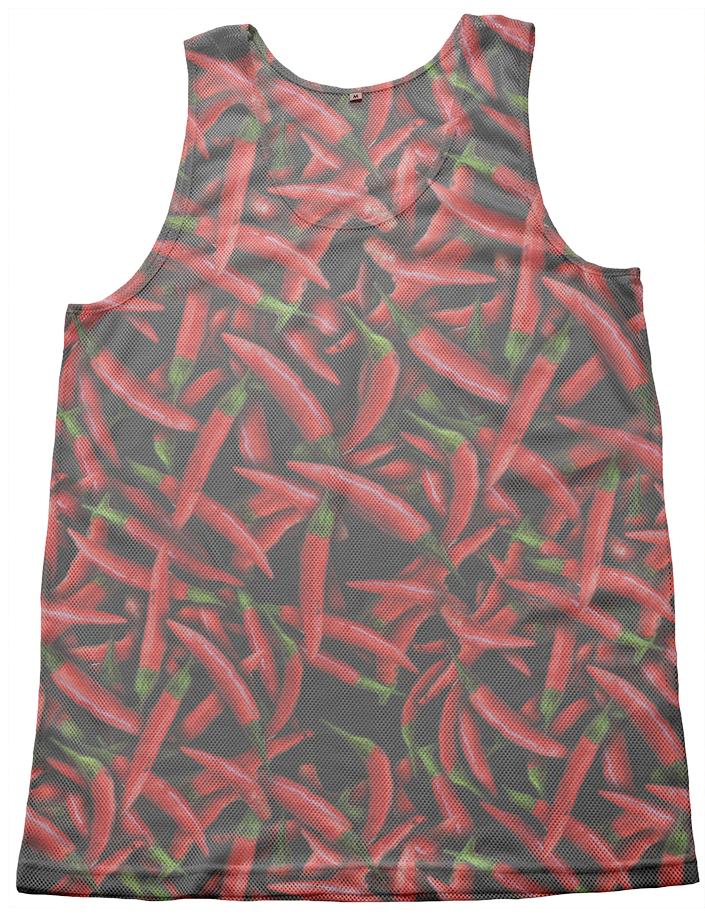 Red Chili Peppers Mesh Tank