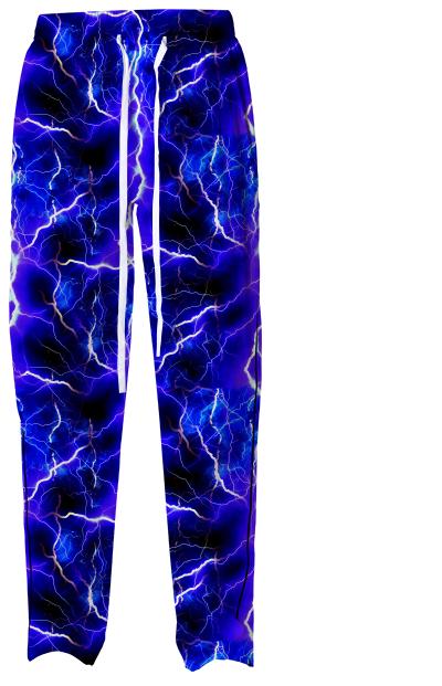 Blue Lightning Pajama Pants