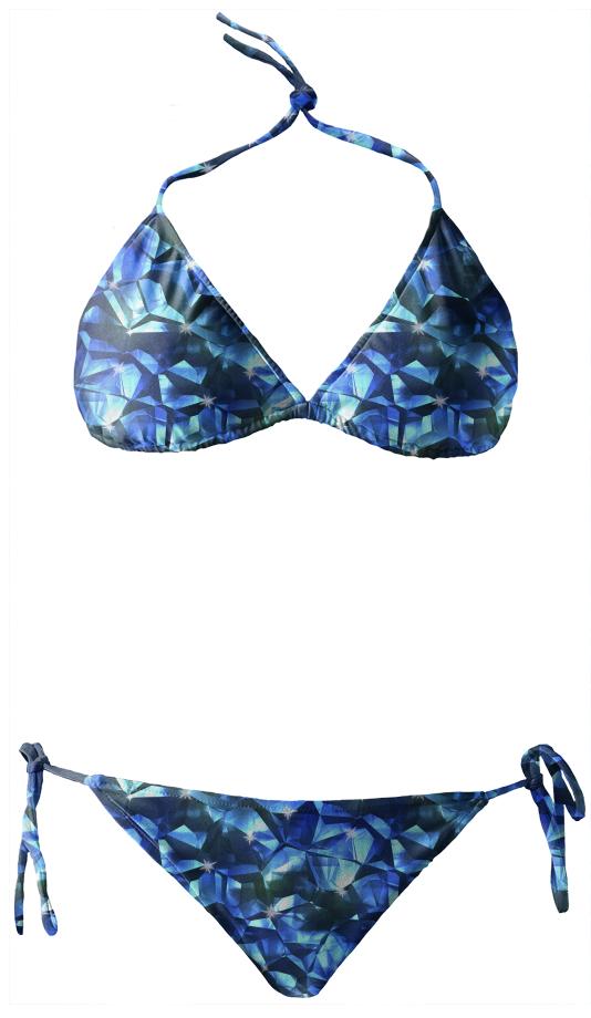 Blue Crystals Bikini