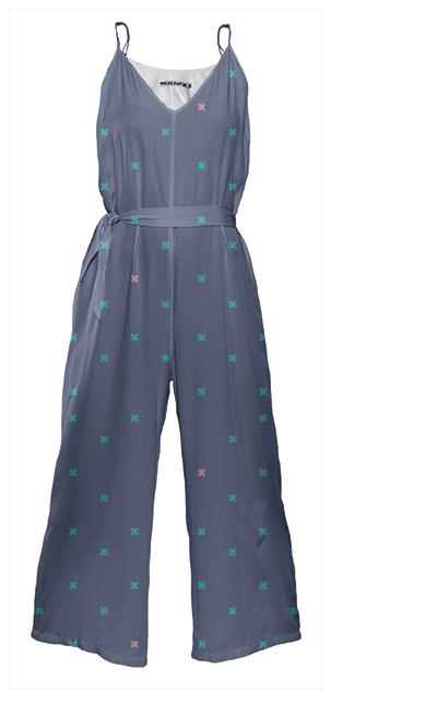 IT S ALL WRONG Tie Waist Jumpsuit