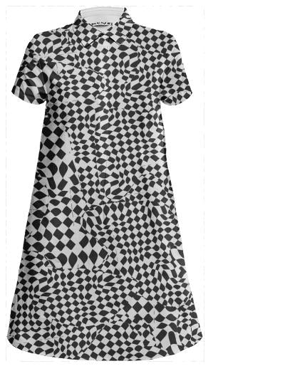 CHECKMATE MIni Shift Dress