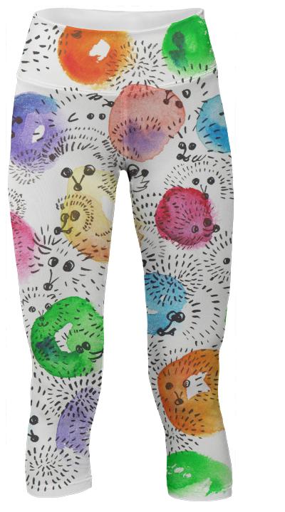 hedgehog polka dot yoga pant