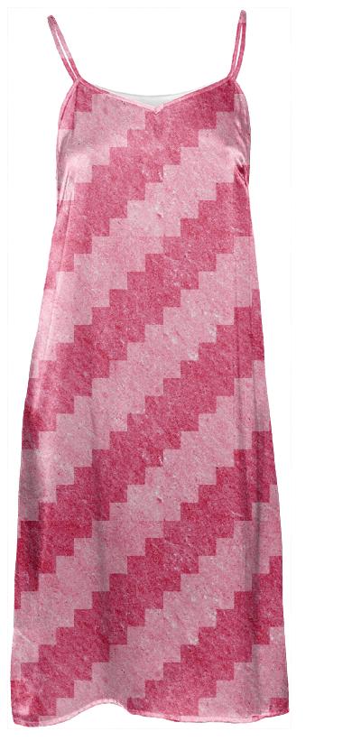 Pink Stripe Pixel Dress