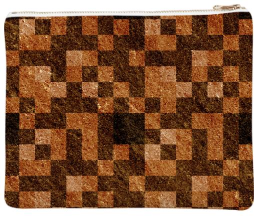 Brown Rock Pixel Clutch