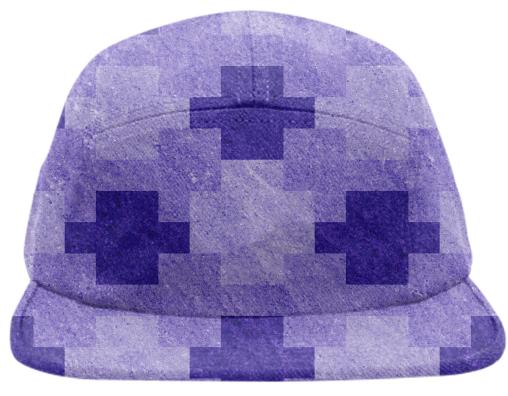 Blue Blocks Pixel Hat
