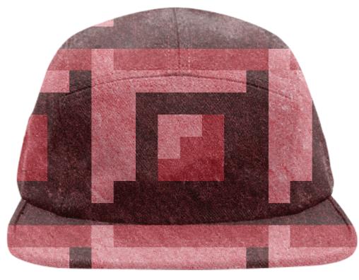 Red Brick Pixel Hat