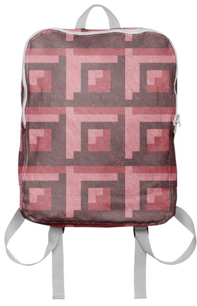 Red Brick Pixel Backpack