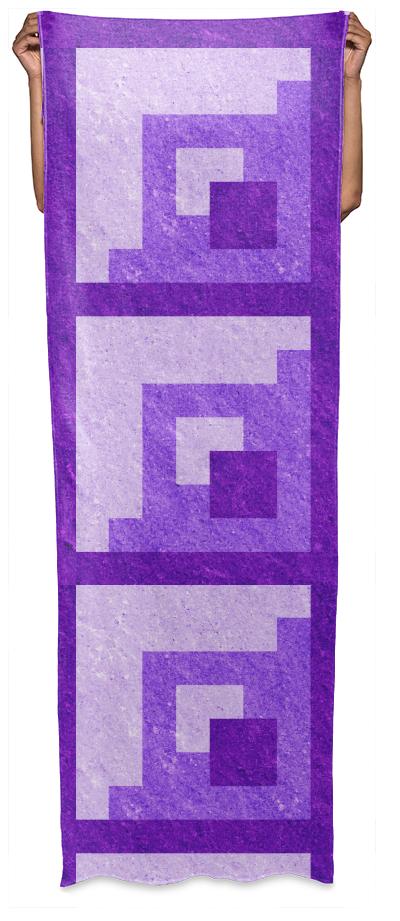 Purple Pixel Blocks Wrap
