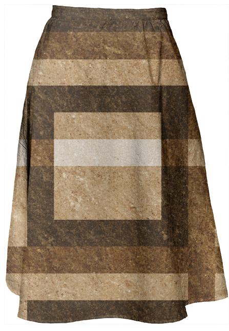 Brown Brick pixel skirt