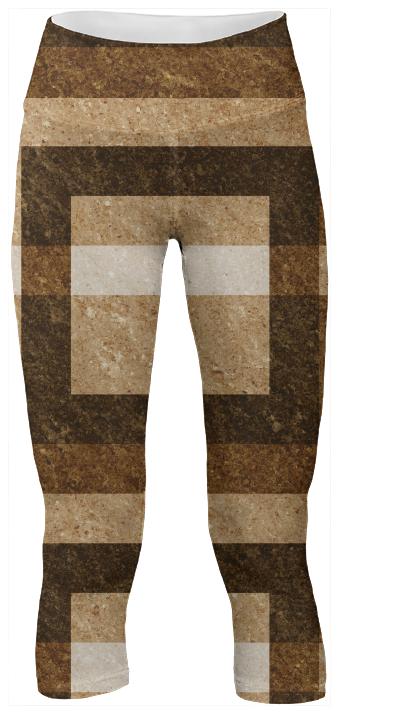 Brown Brick pixel yoga pants