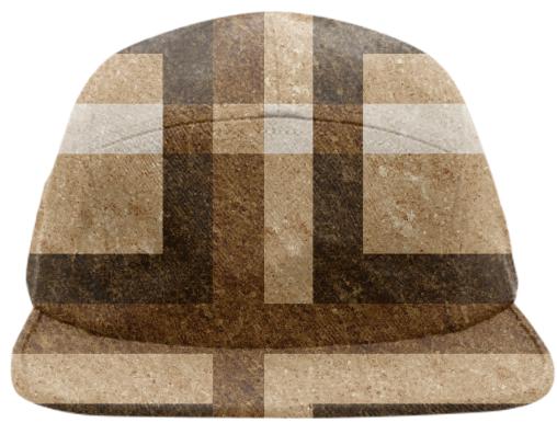brown brick pixel hat