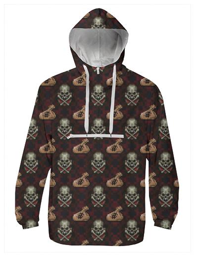 Pixel Skull Money Windbreaker