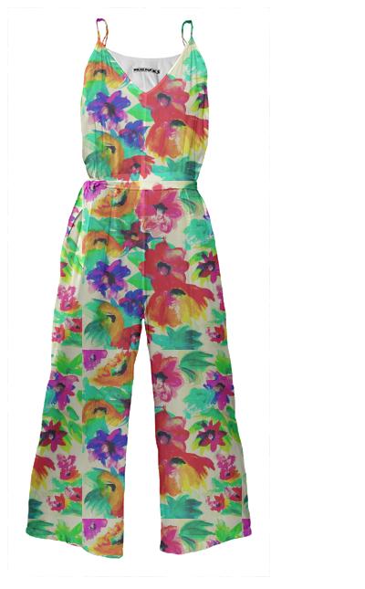 Splashy Flowers Jumpsuit