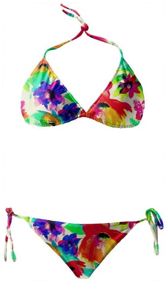 Splashy Flowers Bikini