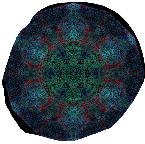 Flower of Life Hexagon Mandala