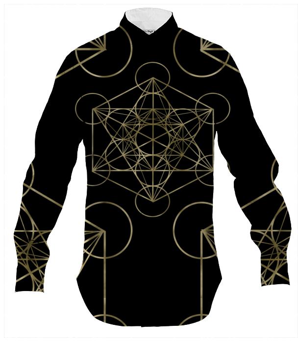 Metatron s Cube Men s Shirt Black
